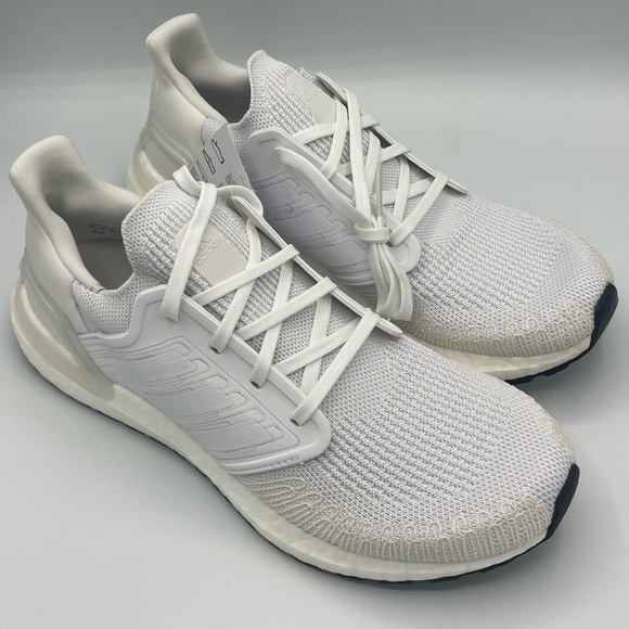 Adidas Ultraboost 20 Men’s Running Shoes Athletic Sneaker White Trainers defects - Picture 5 of 10